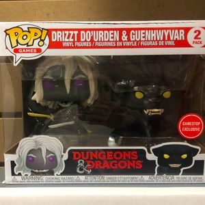 POP Drizzt Do’urden & Guenhwyvar Dungeons DND Dragons Figures